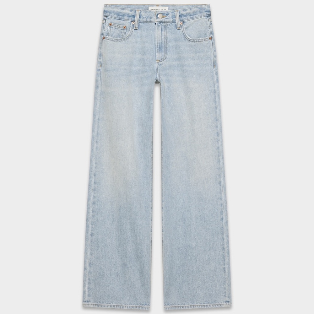 Aritzia Denim Forum - The Farrah High Rise Wide Leg Jeans -size 28